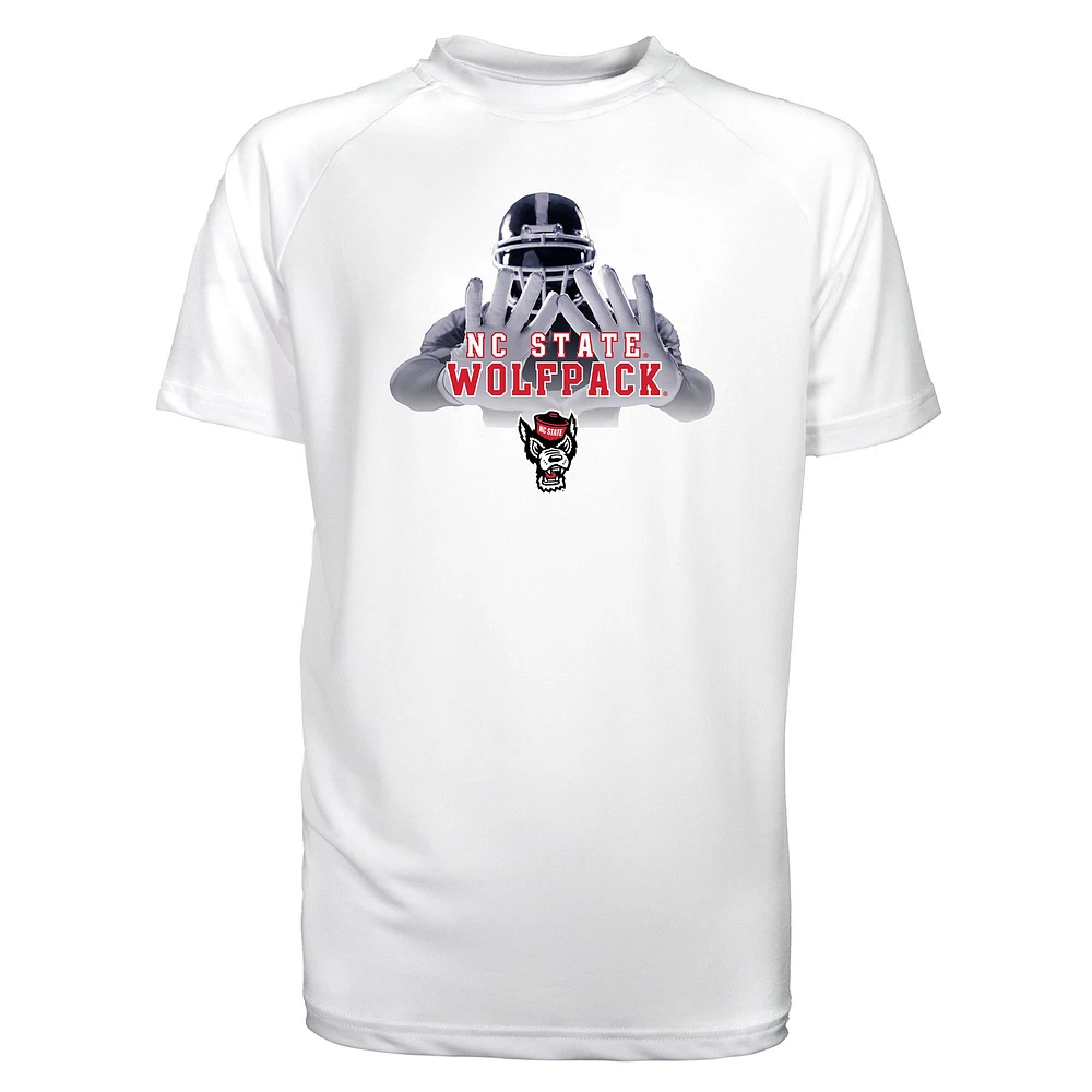 Toddler Garb White NC State Wolfpack Kevin Raglan Sun Shirt
