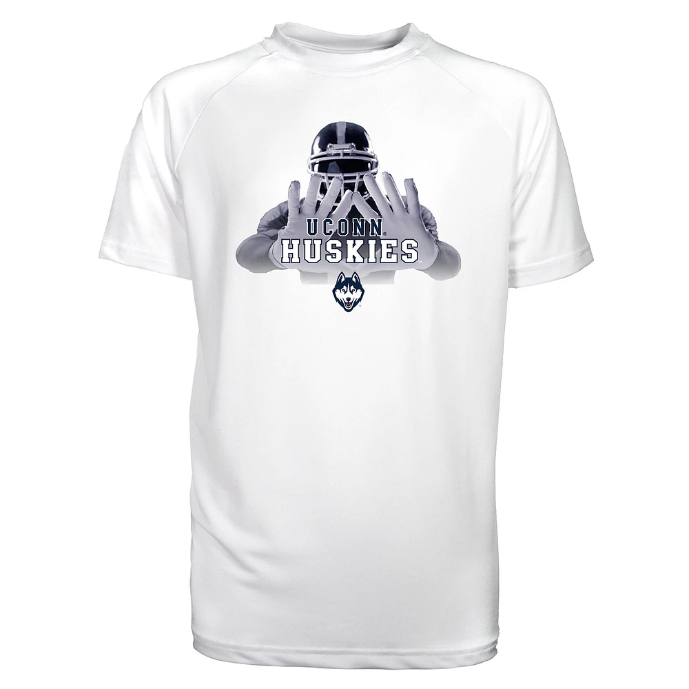 Toddler Garb White UConn Huskies Kevin Raglan Sun Shirt