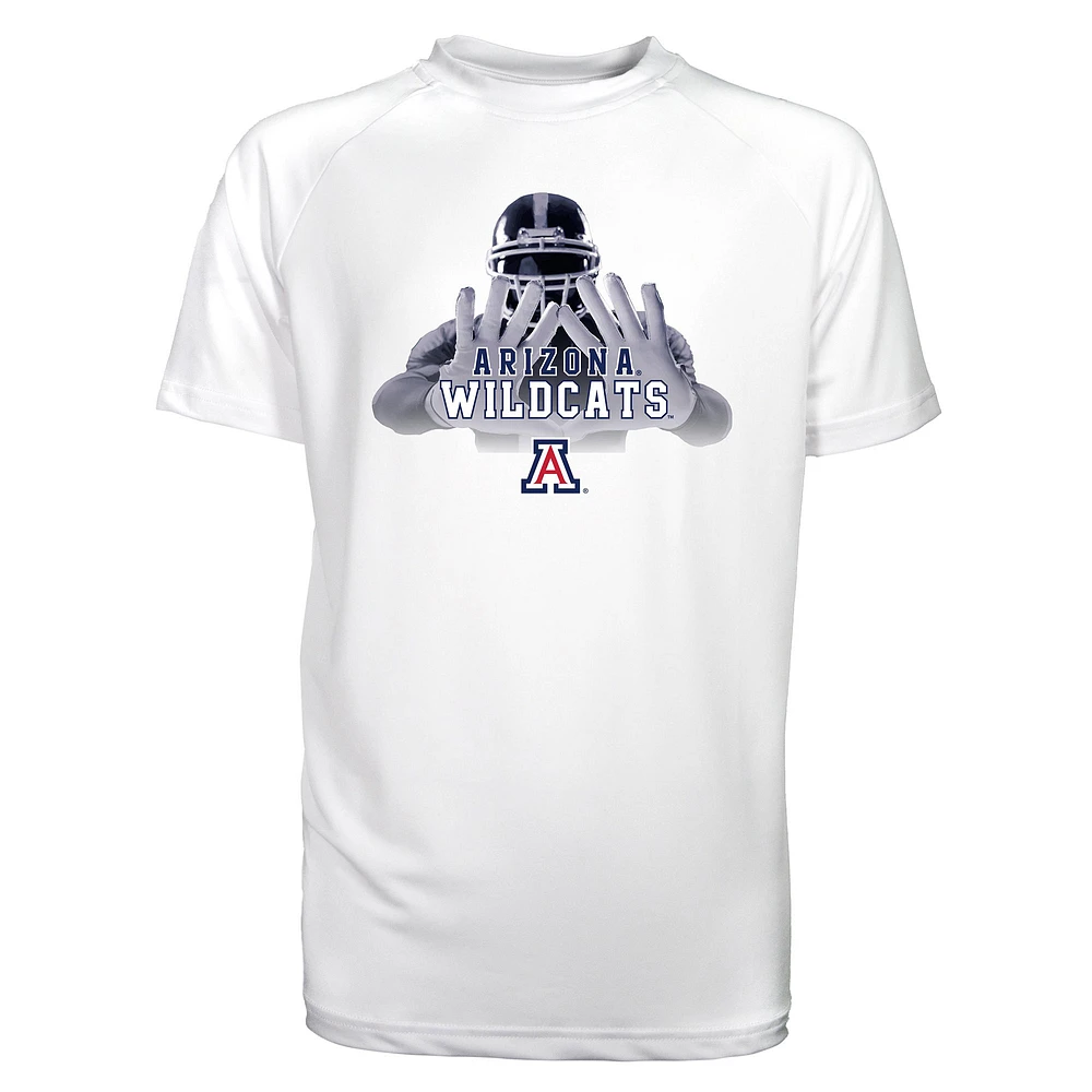 Toddler Garb White Arizona Wildcats Kevin Raglan Sun Shirt