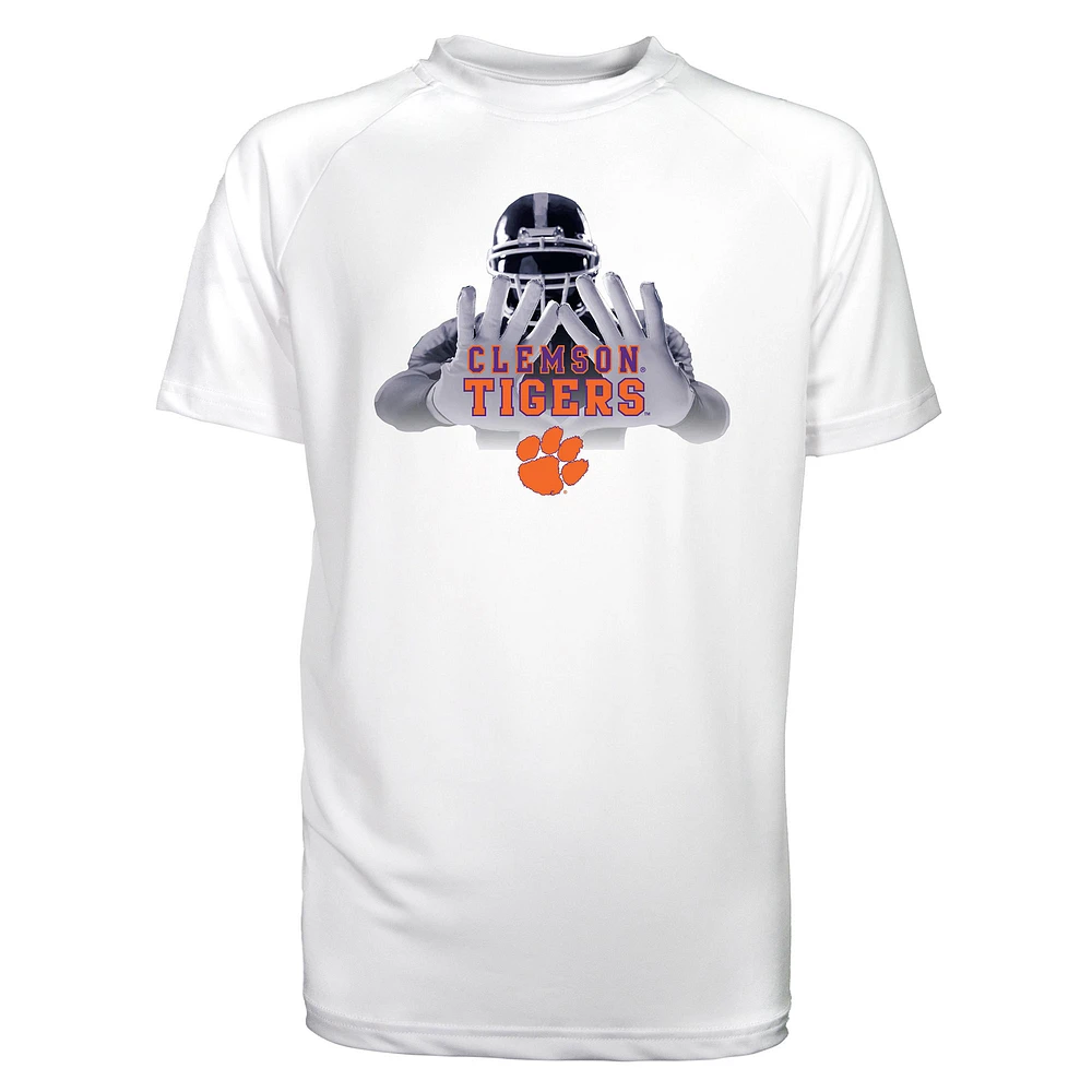 Toddler Garb White Clemson Tigers Kevin Raglan Sun Shirt