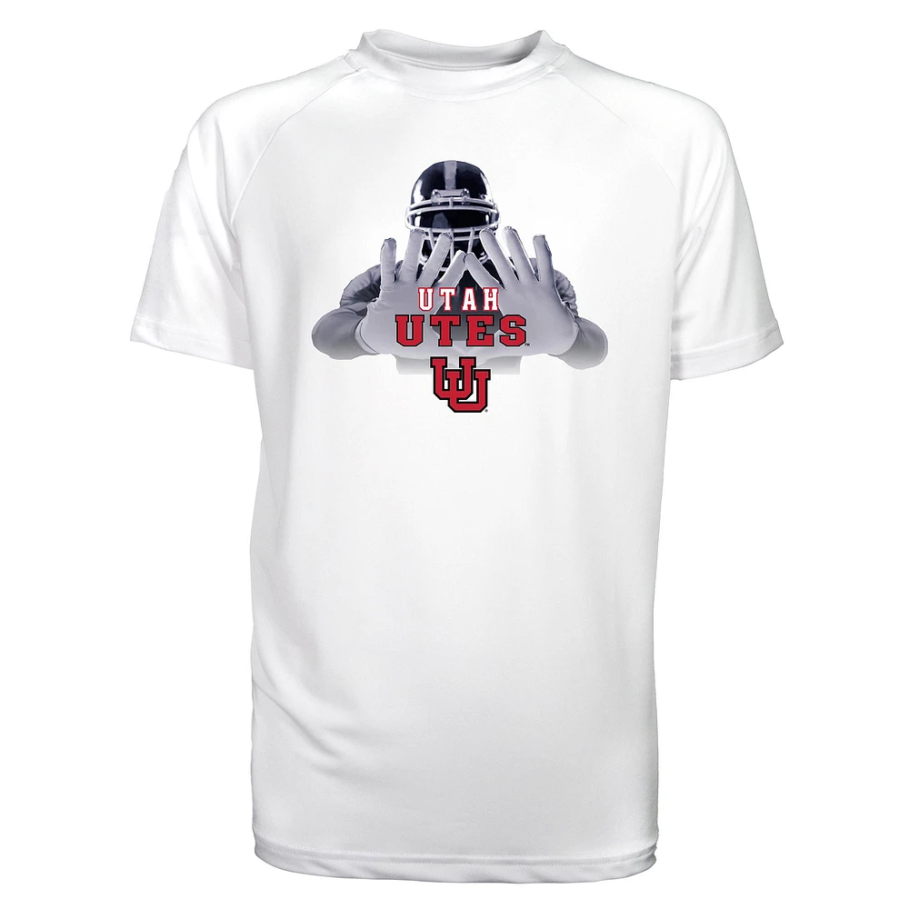 Toddler Garb White Utah Utes Kevin Raglan Sun Shirt