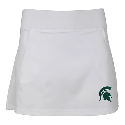 Girls Youth Garb White Michigan State Spartans Sara Skort