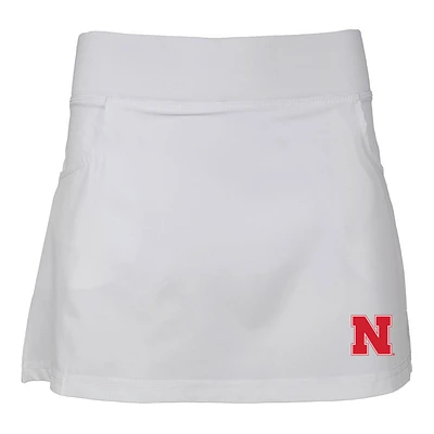 Girls Youth Garb White Nebraska Huskers Sara Skort