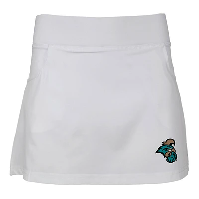 Girls Youth Garb White Coastal Carolina Chanticleers Sara Skort