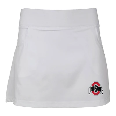 Girls Youth Garb White Ohio State Buckeyes Sara Skort