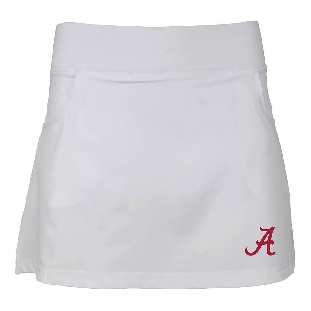 Girls Youth Garb White Alabama Crimson Tide Sara Skort