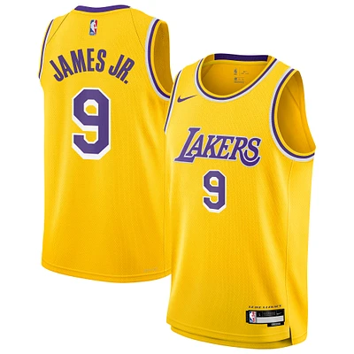 Youth Nike Bronny James Jr. Gold Los Angeles Lakers Swingman Jersey - Icon Edition