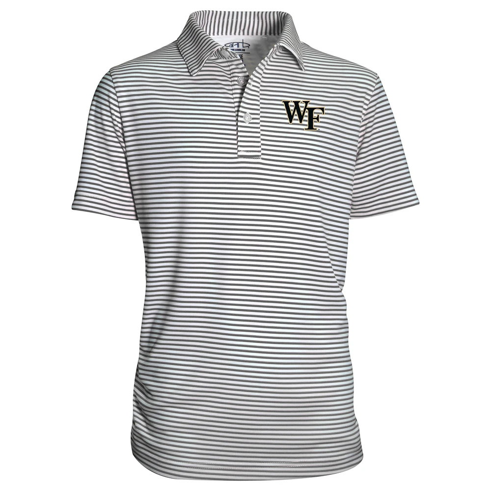 Youth Garb Charcoal Wake Forest Demon Deacons Carson Polo