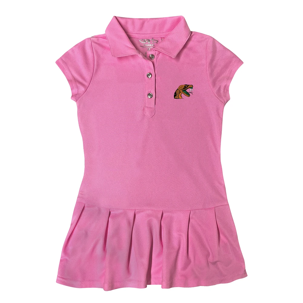 Girls Toddler Garb Pink Florida A&M Rattlers Caroline Polo Dress