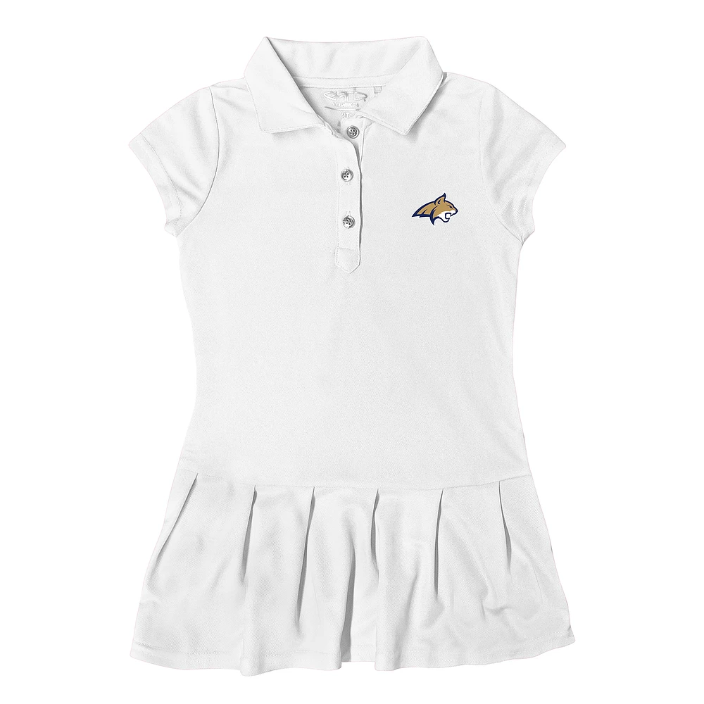 Girls Toddler Garb White Montana State Bobcats Caroline Polo Dress
