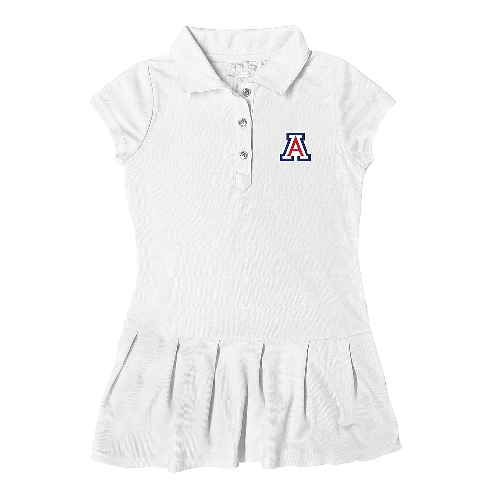 Girls Toddler Garb White Arizona Wildcats Caroline Polo Dress