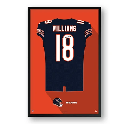 Caleb Williams Chicago Bears Framed 14" x 20" Jersey Art Print