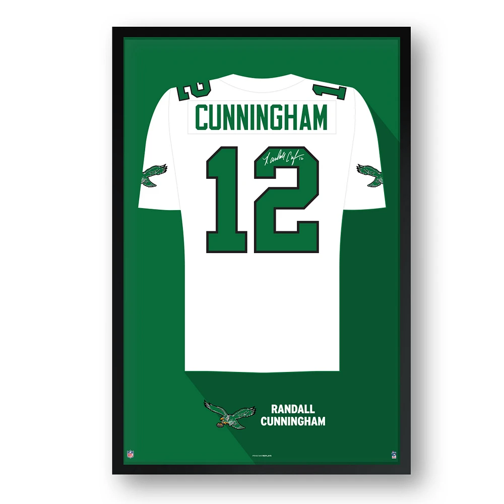 Randall Cunningham Philadelphia Eagles Framed 14" x 20" Retired Jersey Art Print