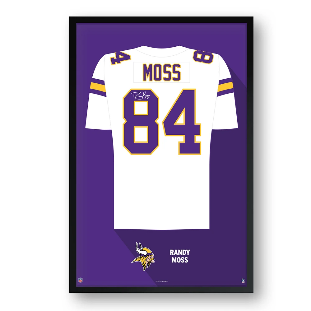 Randy Moss Minnesota Vikings Framed 14" x 20" Retired Jersey Art Print