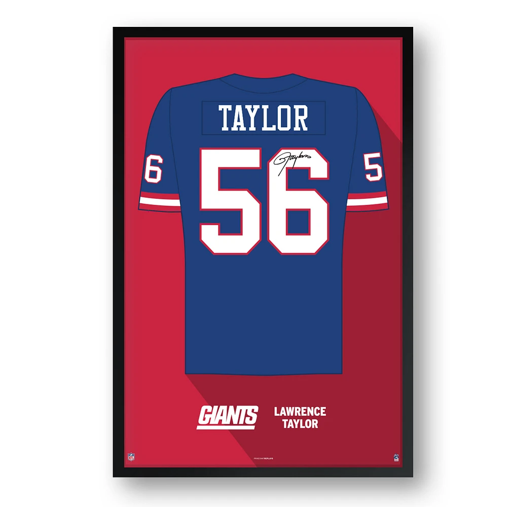 Lawrence Taylor New York Giants Framed 14" x 20" Retired Jersey Art Print