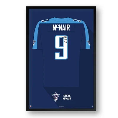 Steve McNair Tennessee Titans Framed 27" x 39" Retired Jersey Art Print