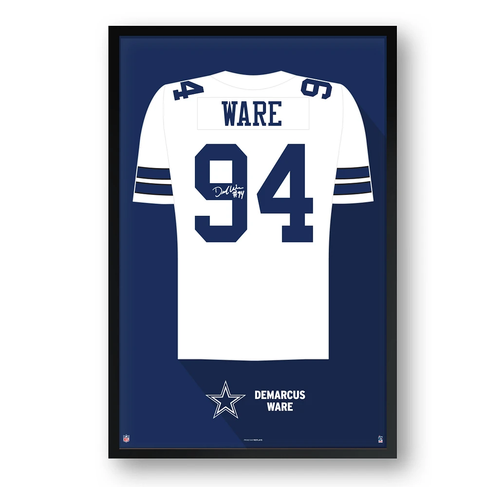 DeMarcus Ware Dallas Cowboys Framed 27" x 39" Retired Jersey Art Print