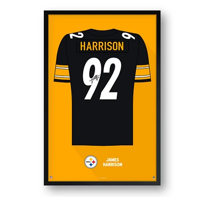 James Harrison Pittsburgh Steelers Framed 27" x 39" Retired Jersey Art Print
