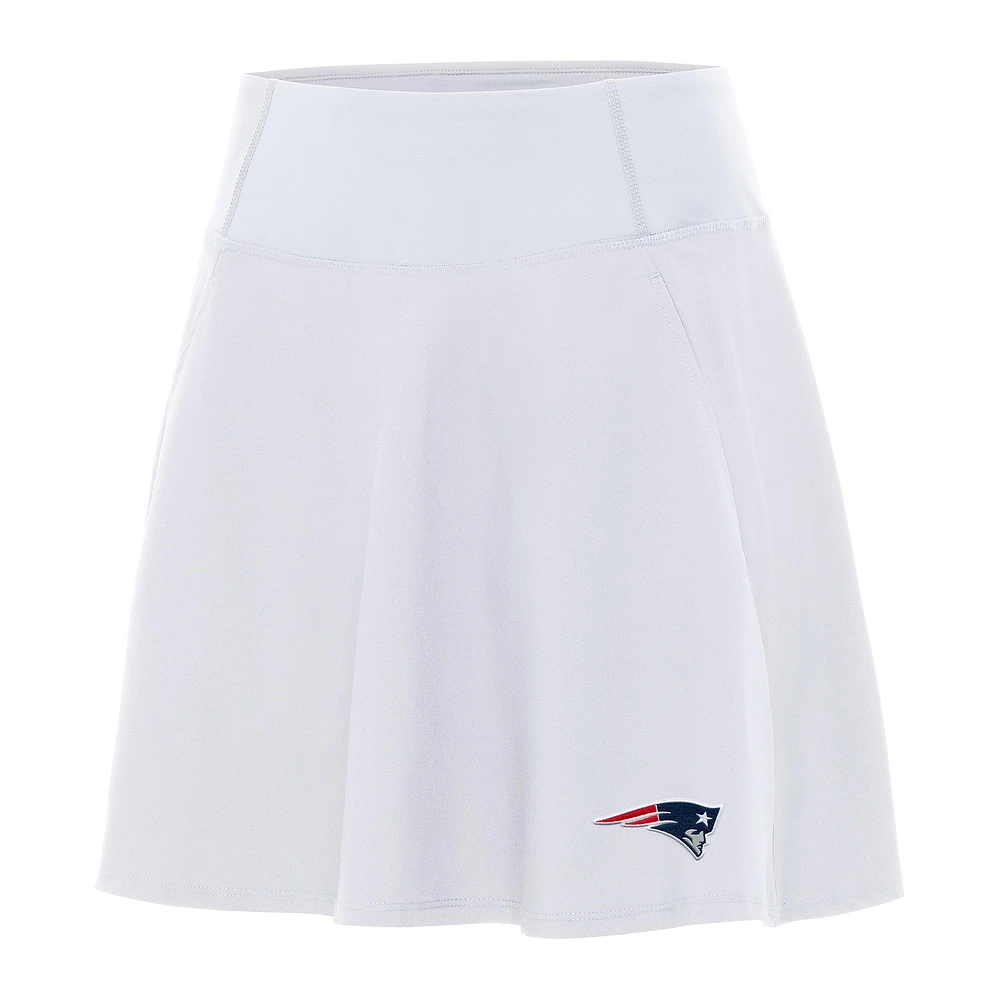 Women's Antigua White New England Patriots Chip Skort