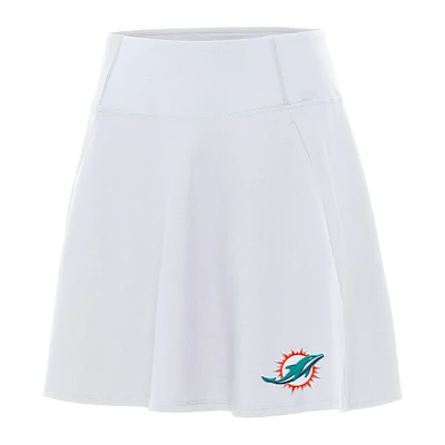 Women's Antigua White Miami Dolphins Chip Skort