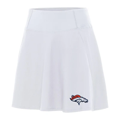 Women's Antigua White Denver Broncos Chip Skort