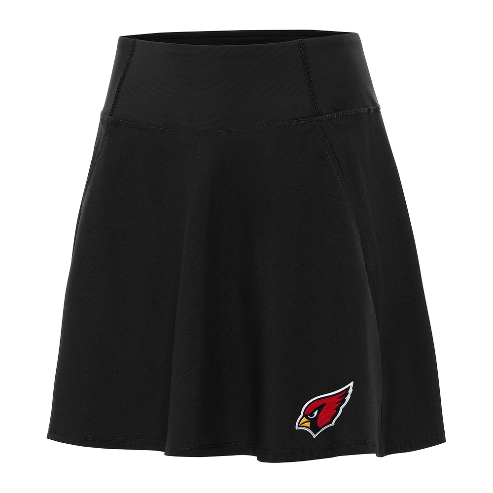Women's Antigua Black Arizona Cardinals Chip Skort