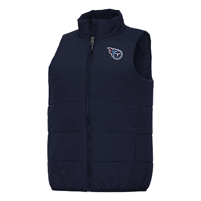 Women's Antigua Navy Tennessee Titans Experience Full-Zip Vest