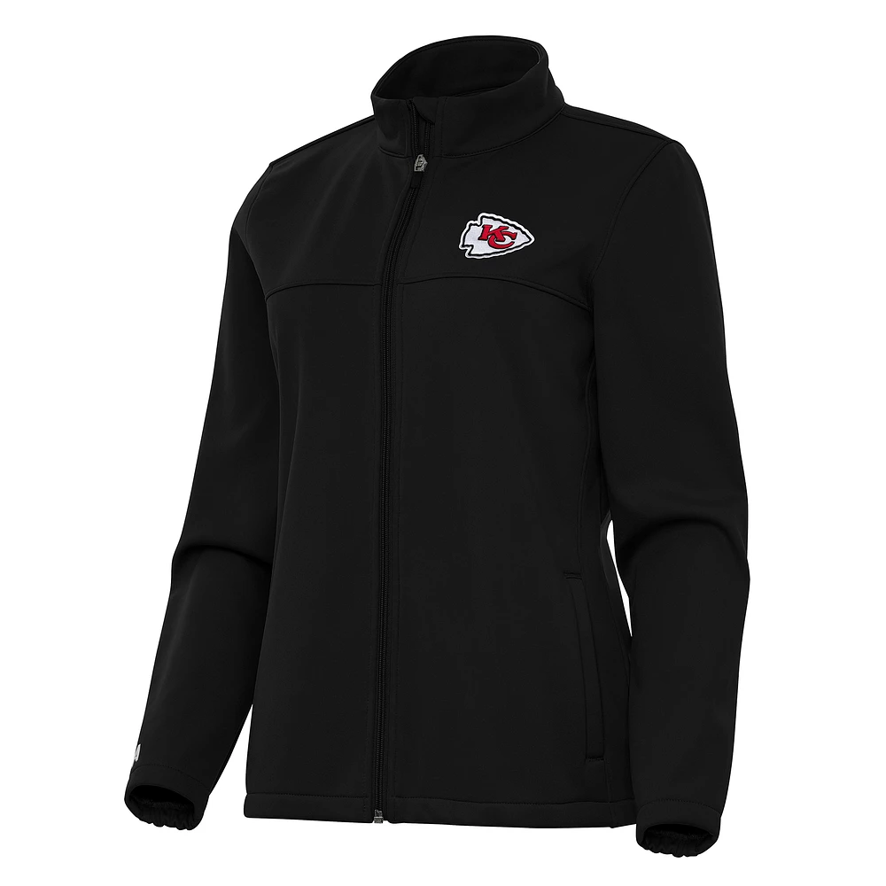 Women's Antigua Kansas City Chiefs Links 2 Golf Full-Zip Jacket