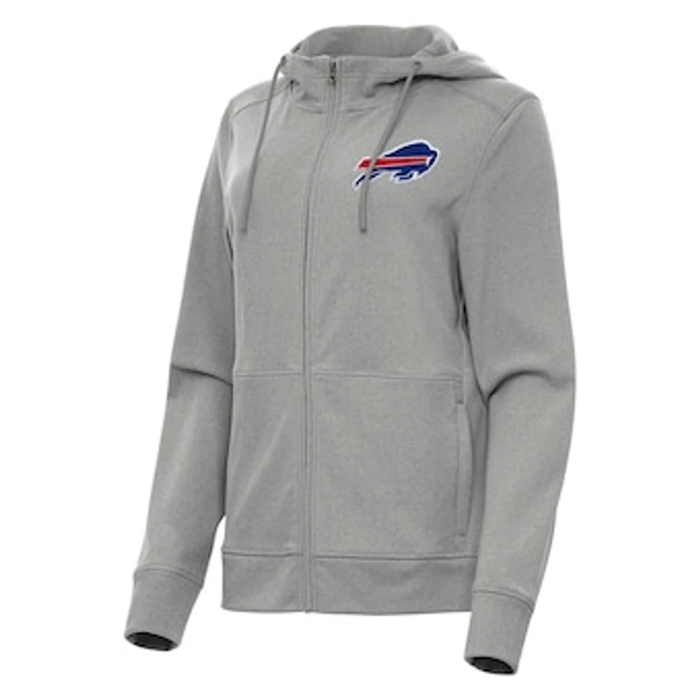 Women's Antigua Heather Buffalo Bills Seeker Full-Zip Hoodie Jacket