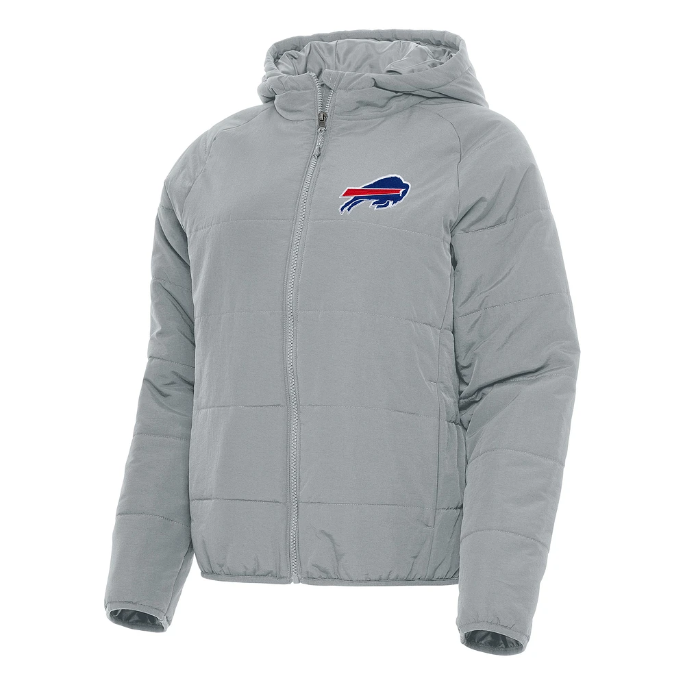 Women's Antigua Gray Buffalo Bills Universe Full-Zip Hoodie Jacket