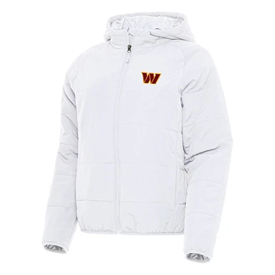 Women's Antigua White Washington Commanders Universe Full-Zip Hoodie Jacket