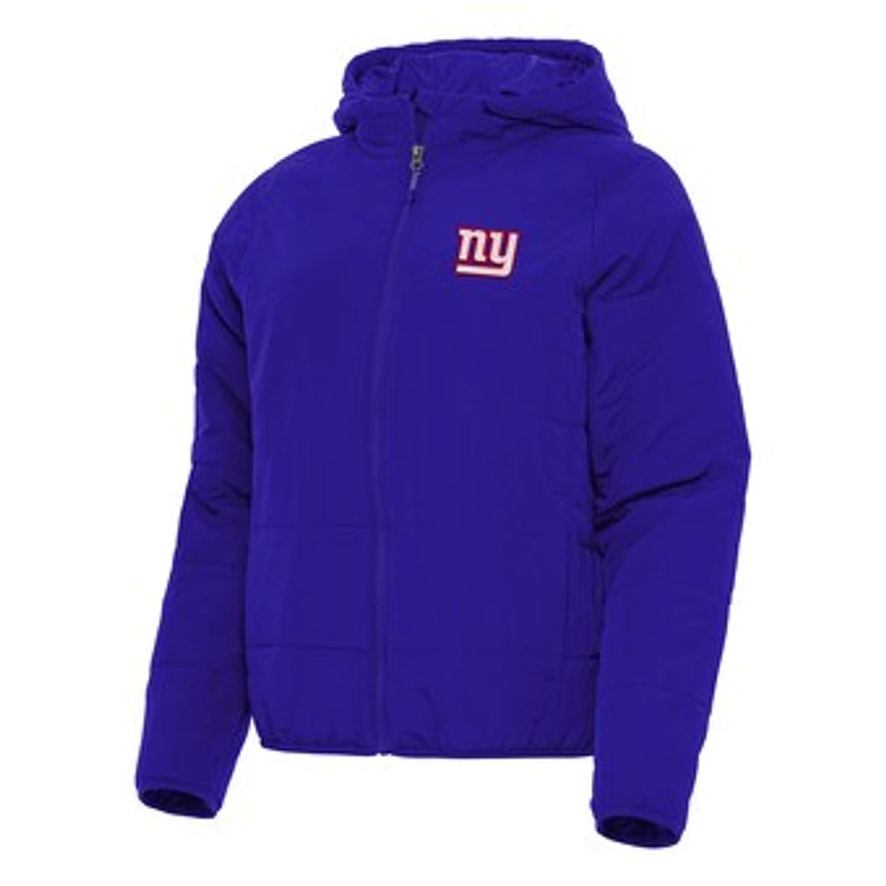 Women's Antigua Royal New York Giants Universe Full-Zip Hoodie Jacket