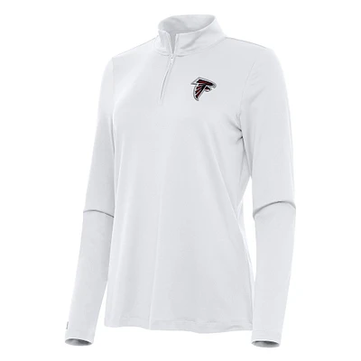Women's Antigua Atlanta Falcons Reprocess Quarter-Zip Top