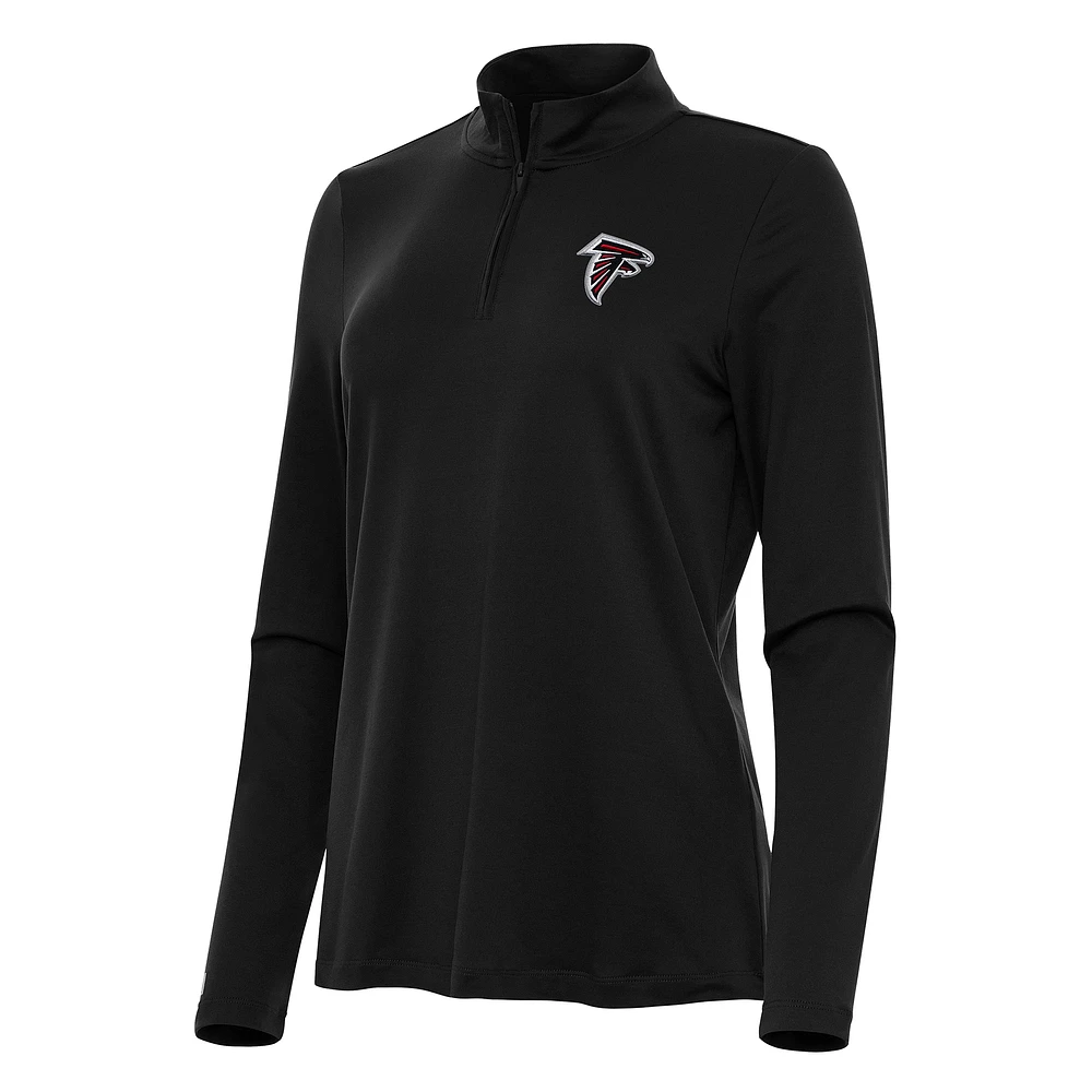 Women's Antigua Atlanta Falcons Reprocess Quarter-Zip Top