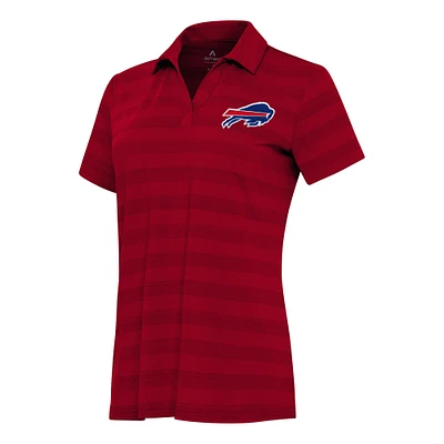 Women's Antigua Red Buffalo Bills Tunnel Polo