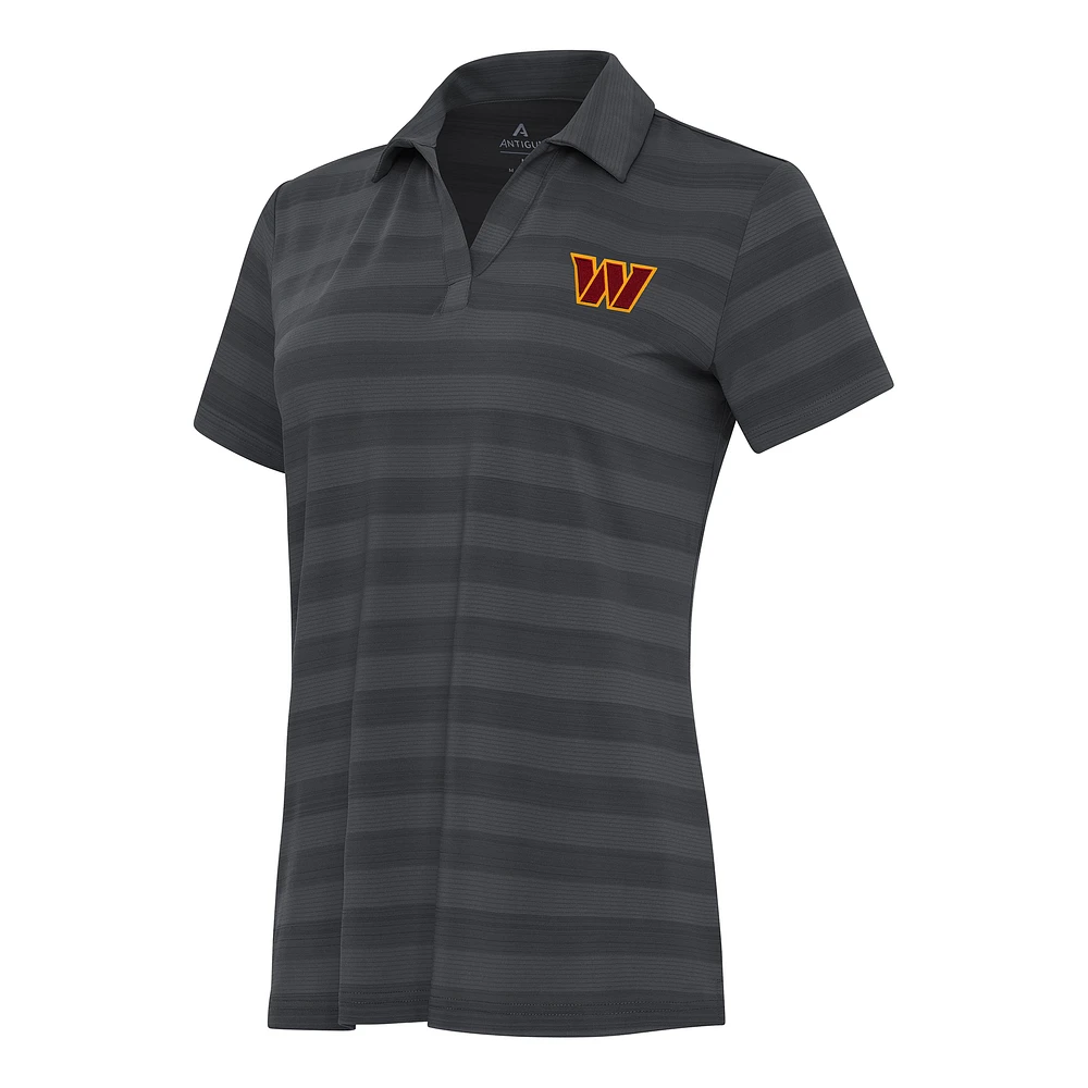 Women's Antigua Pewter Washington Commanders Tunnel Polo