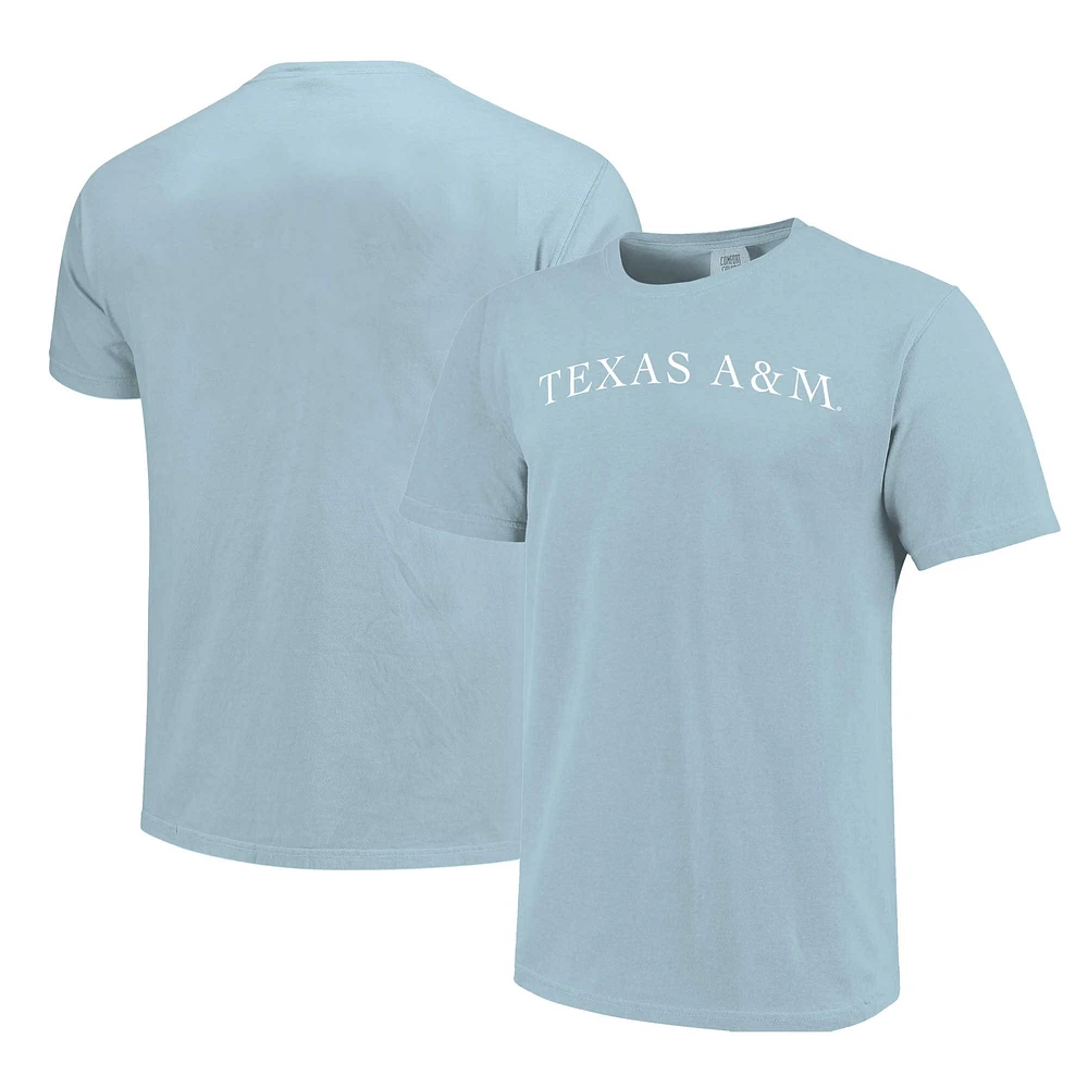 Unisex Light Blue Texas A&M Aggies Comfort Colors Fashion Color Arch T-Shirt
