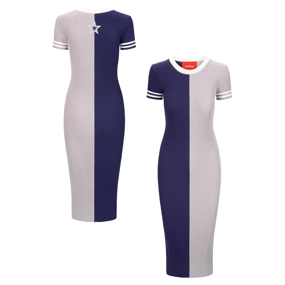Women's STAUD Navy/Silver Dallas Cowboys Colleen Dress