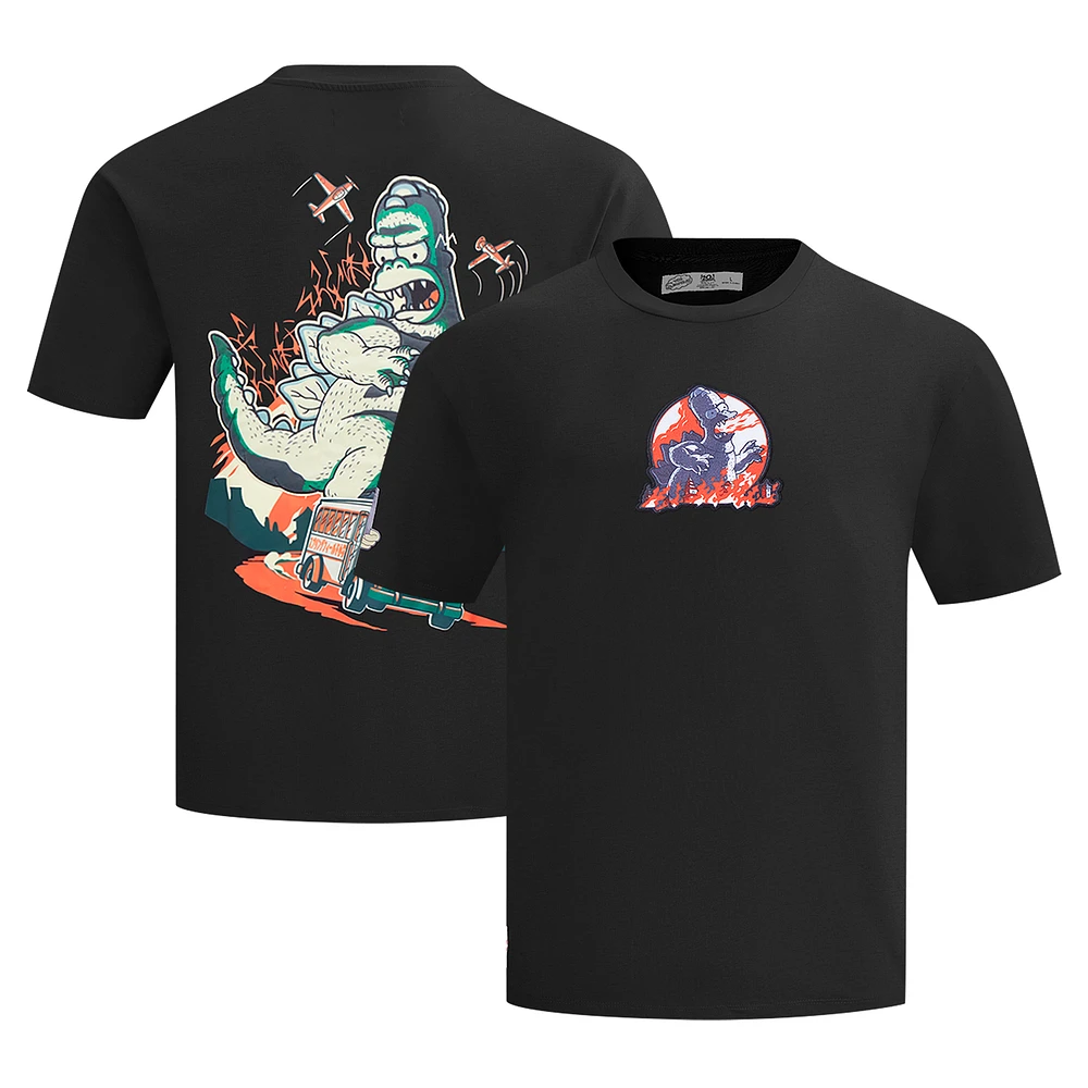 Men's Freeze Max Black The Simpsons Homerzilla T-Shirt