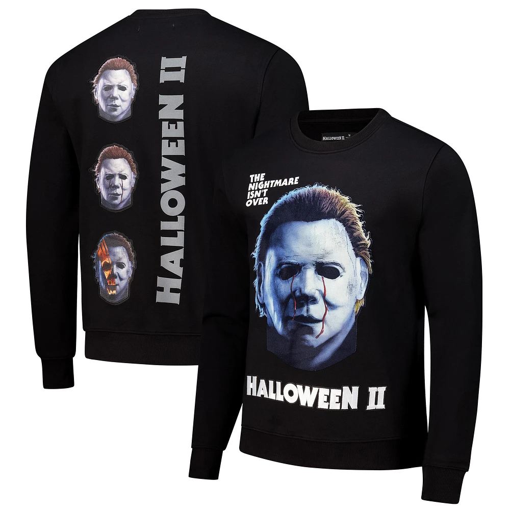 Men's Freeze Max Black Halloween Nightmare Isn't Over Pullover Sweatshirt