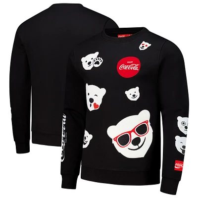 Men's Freeze Max Black Coca-Cola Cool Bear Pullover Sweatshirt