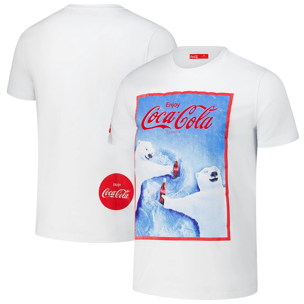 Men's Freeze Max White Coca-Cola Snow Angels T-Shirt