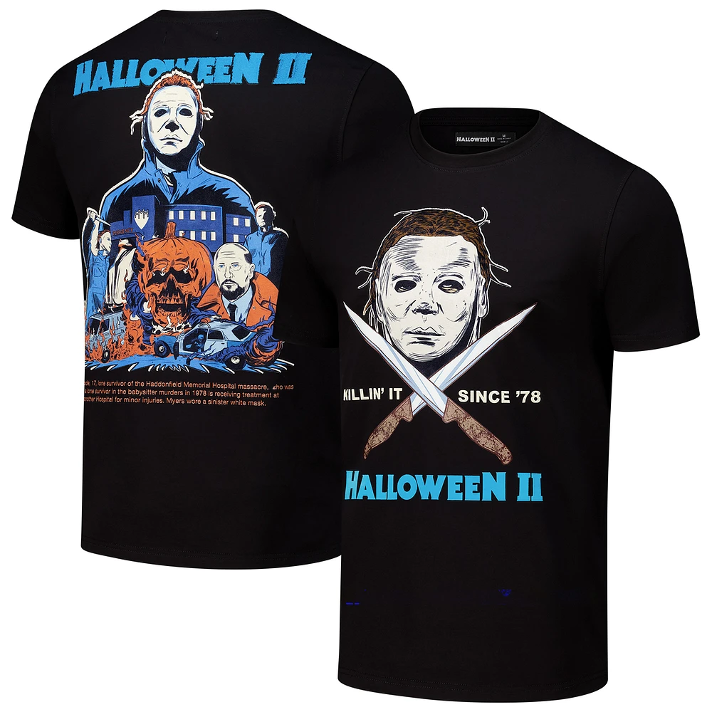 Men's Freeze Max Black Halloween Poster T-Shirt