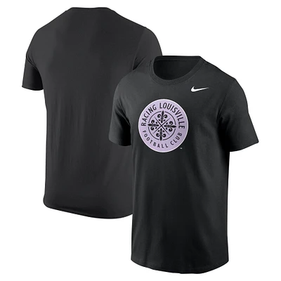 Men's Nike Black Racing Louisville FC Primary Logo Core T-Shirt