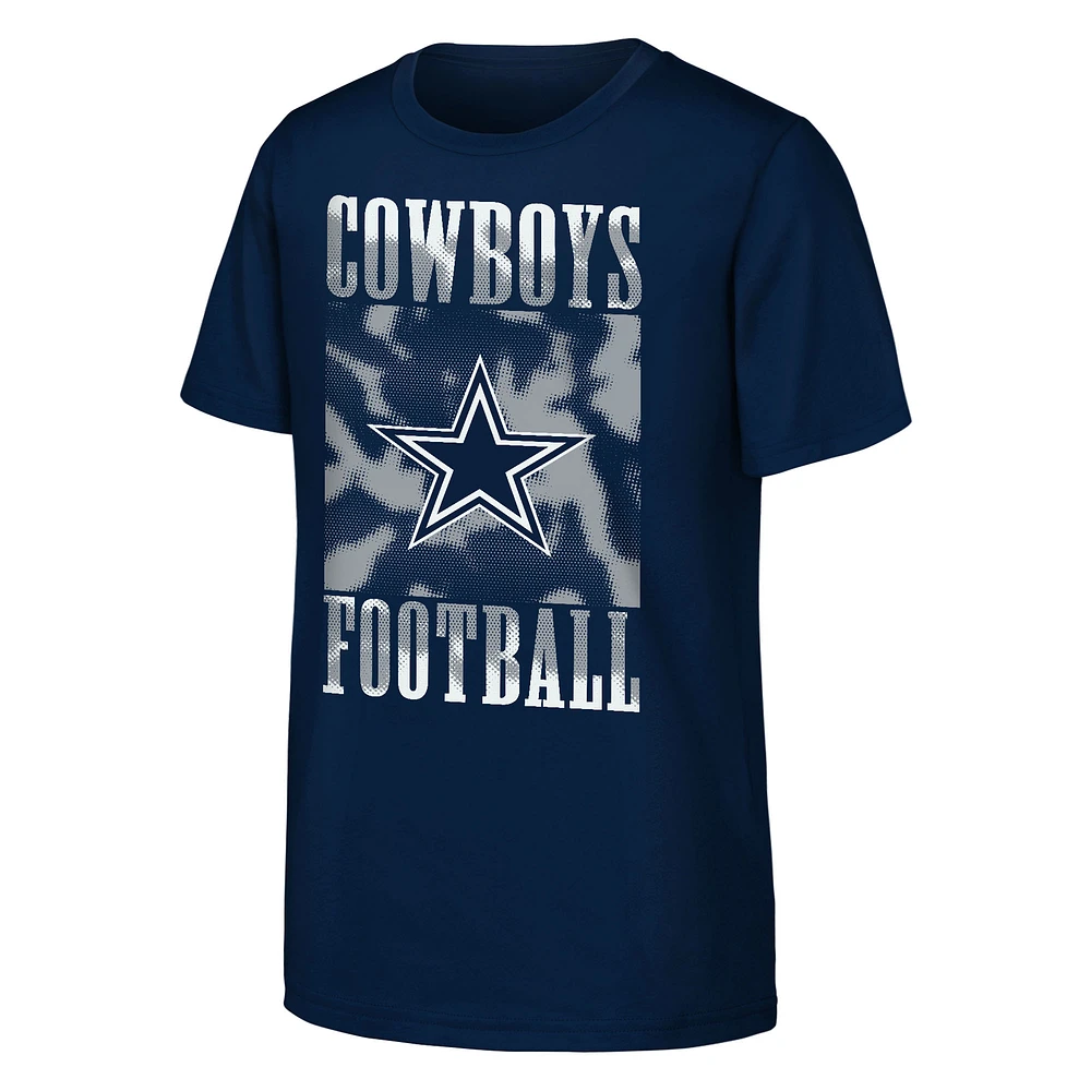 Youth Navy Dallas Cowboys Garage Hero T-Shirt