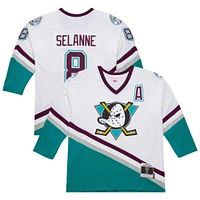 Men's Teemu Selanne White Anaheim Ducks 1996-97 Power Play Jersey