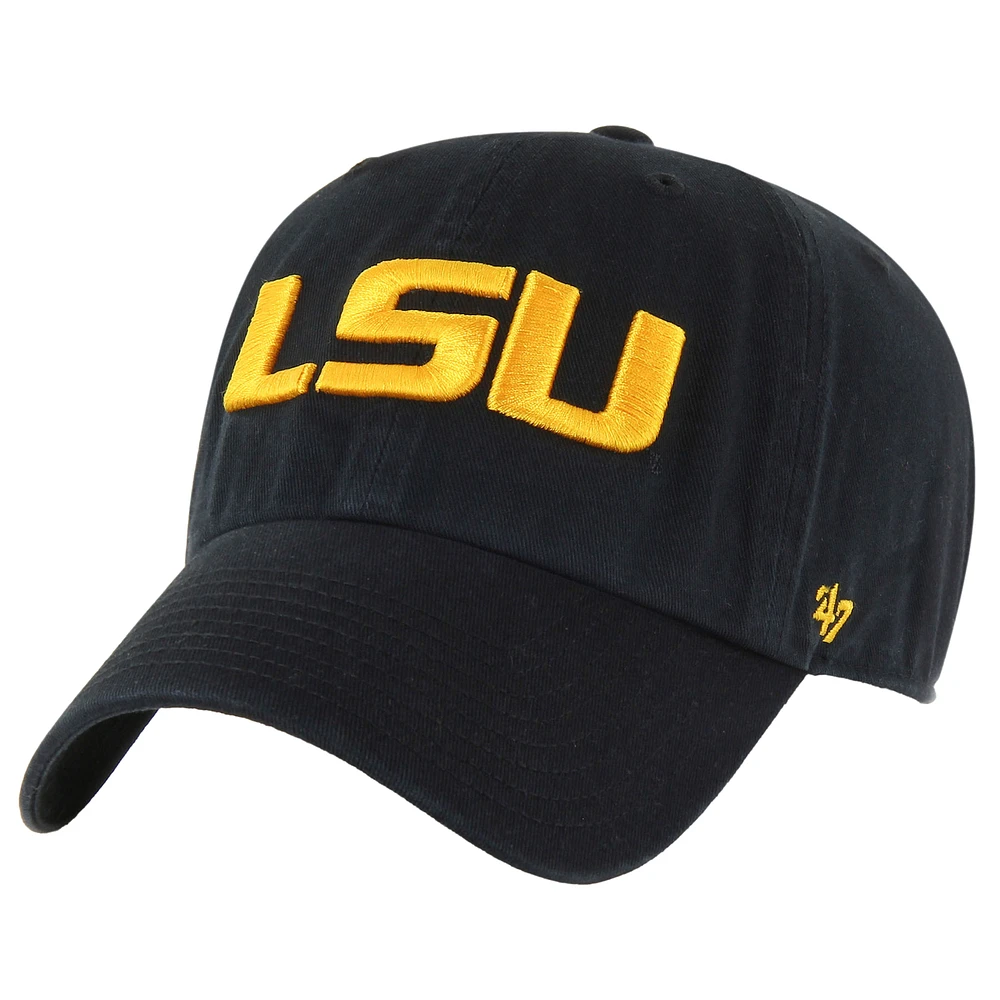 Men's '47 Black LSU Tigers Clean Up Adjustable Hat