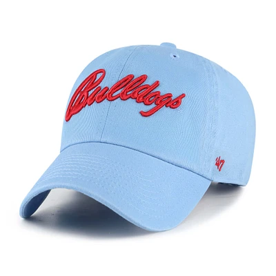 Men's '47 Light Blue Fresno State Bulldogs Vault Clean Up Adjustable Hat