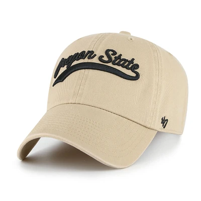 Men's '47 Khaki Oregon State Beavers Vault Clean Up Adjustable Hat