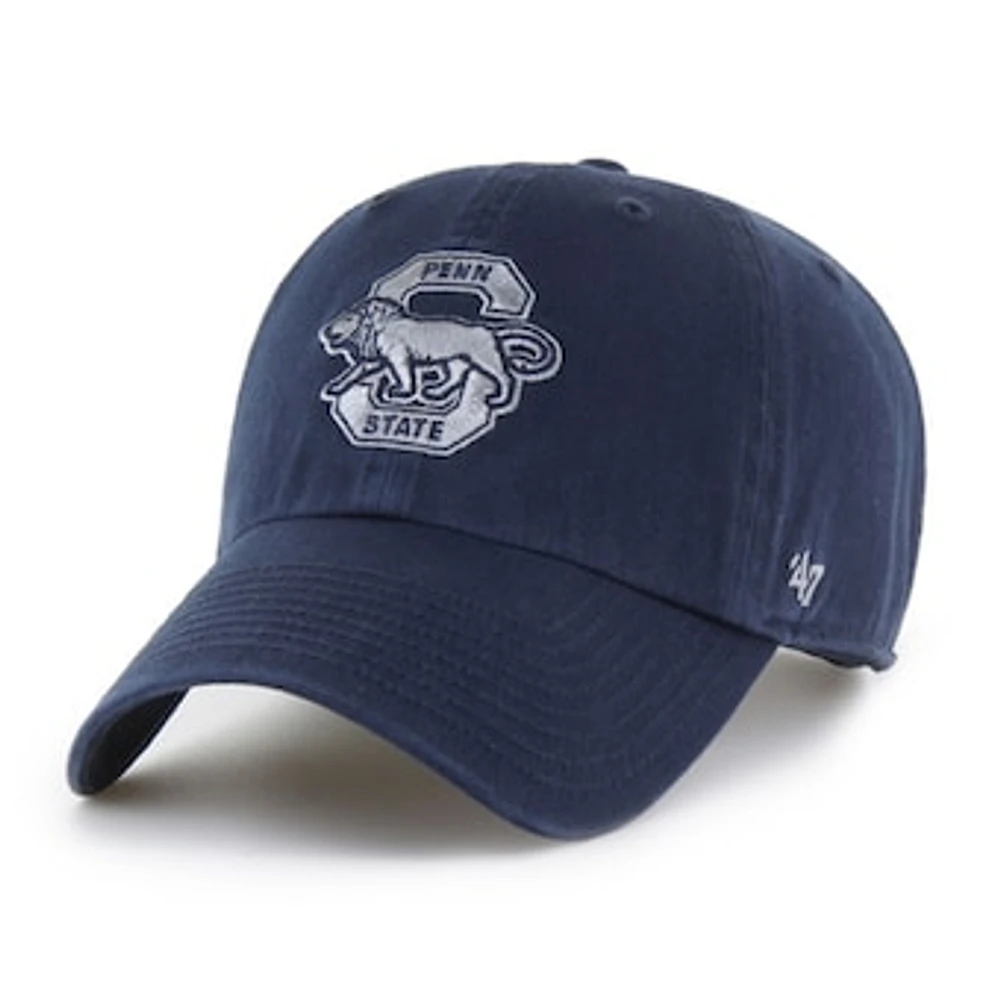 Men's '47 Navy Penn State Nittany Lions Vault Clean Up Adjustable Hat